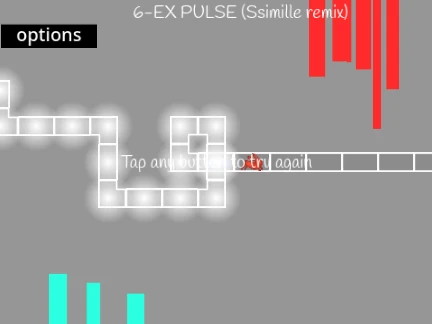 6-EX ADOFAI extreme difficulty level logo with geometric design