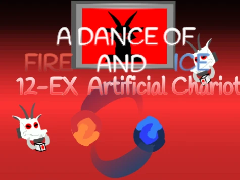 ADOFAI Artificial Chariot level showing complex mechanical patterns and high difficulty visual design