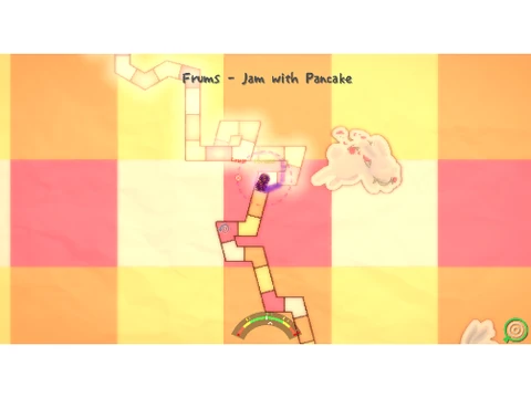 ADOFAI pancake jam level with food-themed geometric design