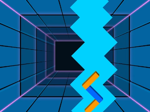 Your Favorite Martian ADOFAI remix logo with dancing line and brain rave theme