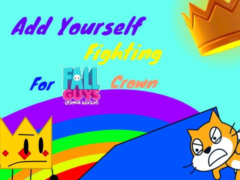 AYF for Fall Guys Crown 0 logo featuring a bean character racing towards a golden crown