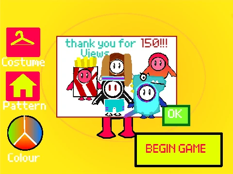 Bean Guys v0.9.4 game logo featuring a playful bean character