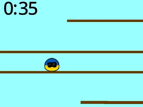 BFB Fall Guys crossover game featuring Countryballs and Danganronpa characters in Fall Guys gameplay