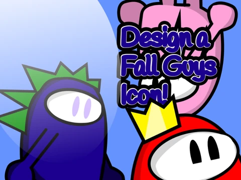 Design Fall Guys Icon game interface showing icon creation tools