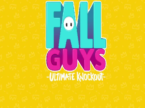 Fall Guys 0.3 gameplay screenshot showing bean characters racing