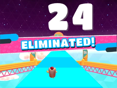 Fall Guys: Ultimate Knockout battle royale party game with colorful characters in obstacle courses