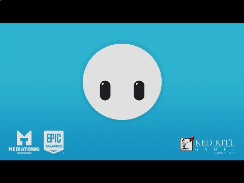Fall Guys Beta V1.3 colorful logo featuring bean characters