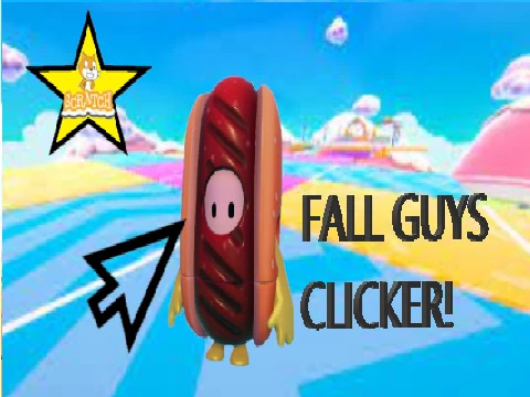 Fall Guys Clicker v.4 game cover - bean character with clicker interface
