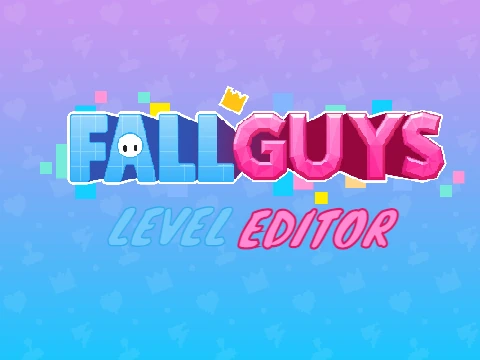 Fall Guys Level Editor interface showing obstacle placement tools