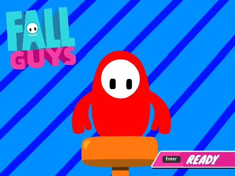 Fall Guys Platformer 2D side-scrolling game logo