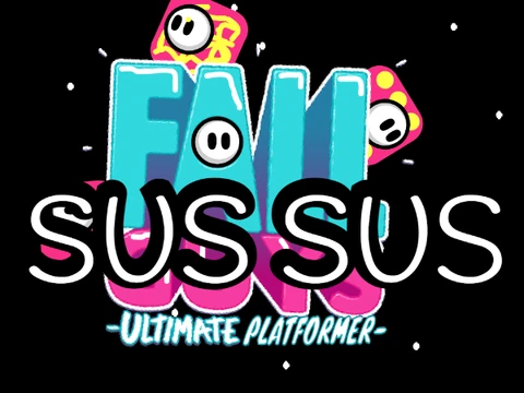 Fall Guys and Among Us crossover game featuring beans with suspicious elements on obstacle course