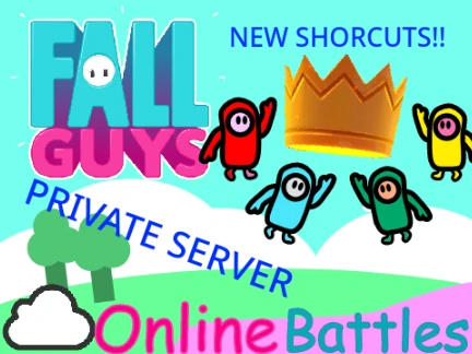 Fall Guys Private Server A gameplay screenshot showing custom characters