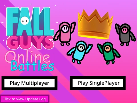 Fall Guys Real Online game logo showing Fall Guys characters in online multiplayer