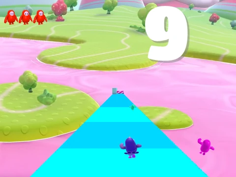 Fall Guys Runner Endless Runner Game Logo