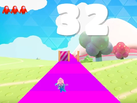 Fall Guys Runner - Bean character running game