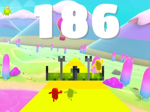 Fall Guys Runner Game Logo - Mobile-friendly multiplayer racing game