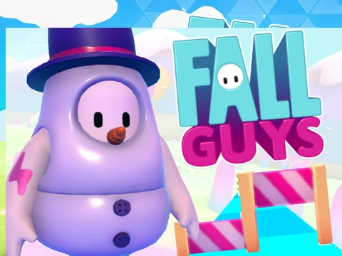 Fall Guys Runner X game cover showing character running through colorful obstacle course