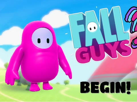 Fall Guys Runner3 - 3D Multiplayer Running Game with Colorful Characters