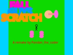 Fall Guys Scratch Engine interface showing game programming blocks and character editor
