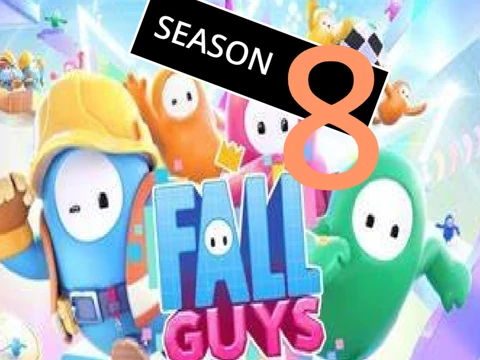 Fall Guys Season 8 promotional logo showcasing the new seasonal theme
