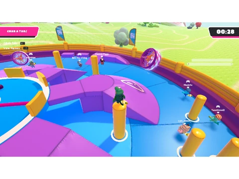 Fall Guys tips guide logo showing strategies for obstacle courses