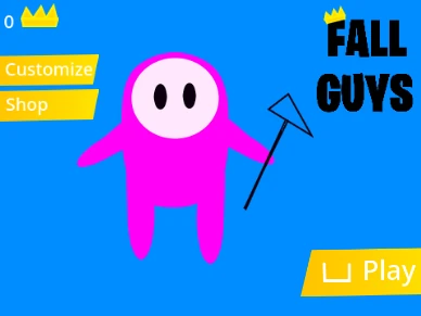 Fall Guys and Fortnite crossover game with battle royale gameplay