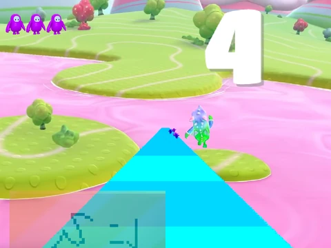 Fall Guys Remix V2 mod showing custom obstacles and gameplay modifications