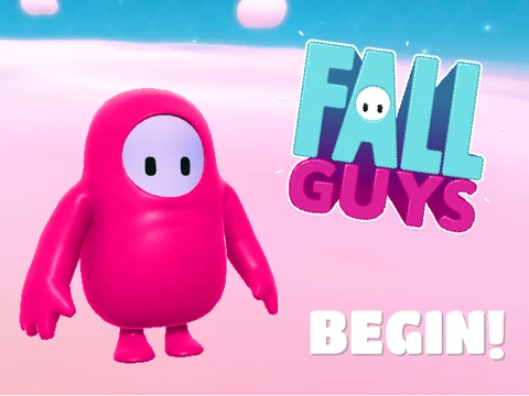 Fall Guys フォールガイズ V2 game cover art showing colorful bean characters