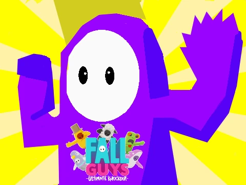Mute Game Fall Guys Thing LOL cover showing confused bean characters in a silent standoff