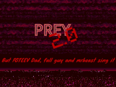 Fall Guys game with MrBeast and FGTeeV characters singing