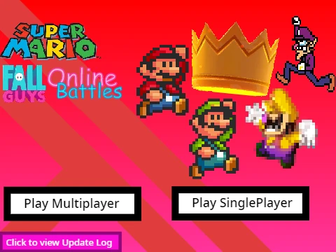 Super Mario meets Fall Guys crossover gameplay image