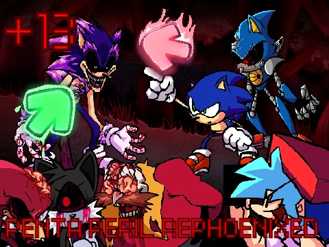 Play 13 Friday Night Funkin Versus Sonic.EXE Penta Peril Rephoenixed FNF TEST Game