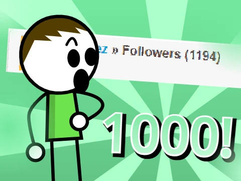 1k Followers O Friday Night Funkin animation celebration