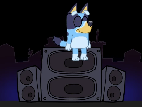 Bluey Girlfriend - Friday Night Funkin Mod Resource game logo