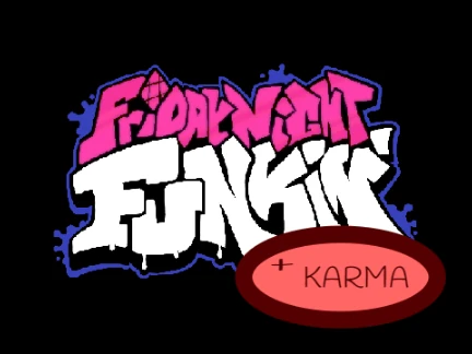 FNF-Friday Night Funkin Karma & Friends game logo