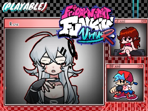 FNF Virus R Mod Gameplay Screenshot