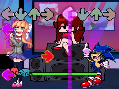 Friday Night Funkin - CG5 Mod Gimme A Break monika Gameplay