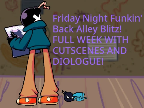 Play Friday Night Funkin - Back Alley Blitz Whitty - Full Week CUTSCENES online