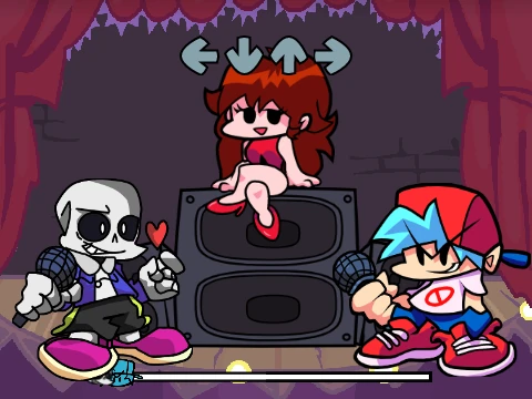 Friday Night Funkin Battle Maker 1.4 level creation interface and gameplay