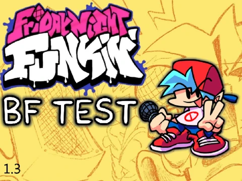 Friday Night Funkin BF Test 1.3 logo cover image