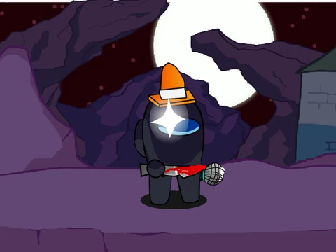 Play FNF Black Imposter Mod Online