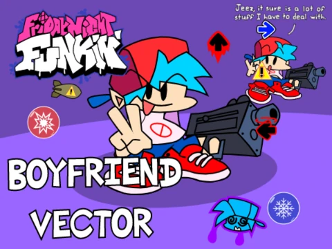 Play Friday Night Funkin Boyfriend With a Gun Vector at GoSprunki.net