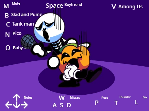Friday Night Funkin Characters logo showing a lineup of Boyfriend, Tankman, Pico, and other popular FNF characters