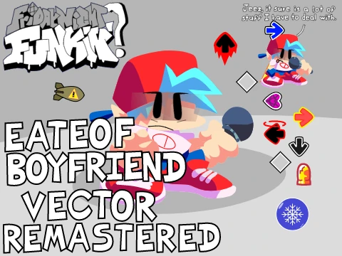 Play Friday Night Funkin EATEOF Boyfriend Vector Remastered Game Online
