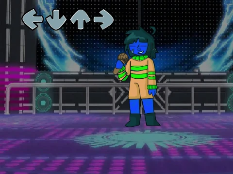 Friday Night Funkin Frisk rhythm game mod cover image