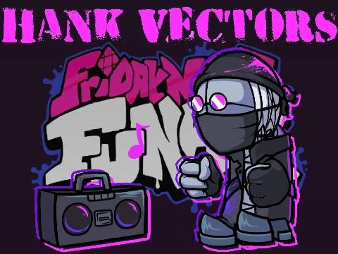FNF Hank J.W. MashProTato Vectors gameplay showing Hank character