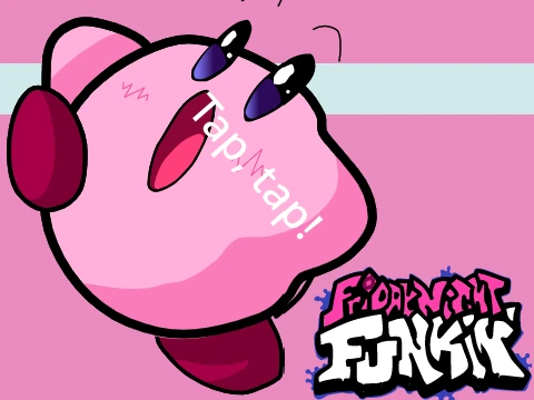 Kirby Character in Friday Night Funkin Mod Cover