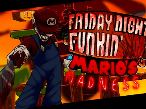 FNF Mario's Madness Starman Slaughter test logo