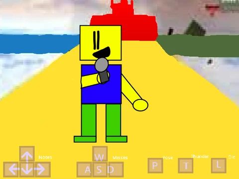 Friday Night Funkin Noob test game logo and cover art featuring the Noob character