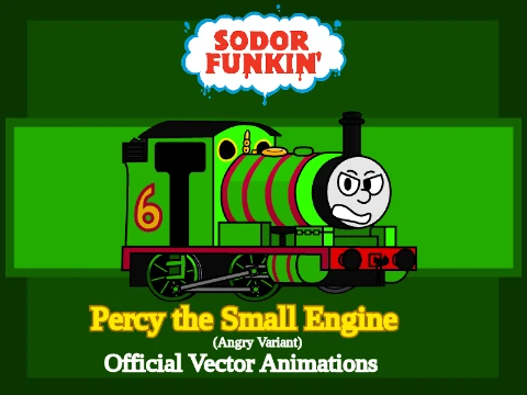 Friday Night Funkin Percy the Small Engine Sprites Angry Variant game logo